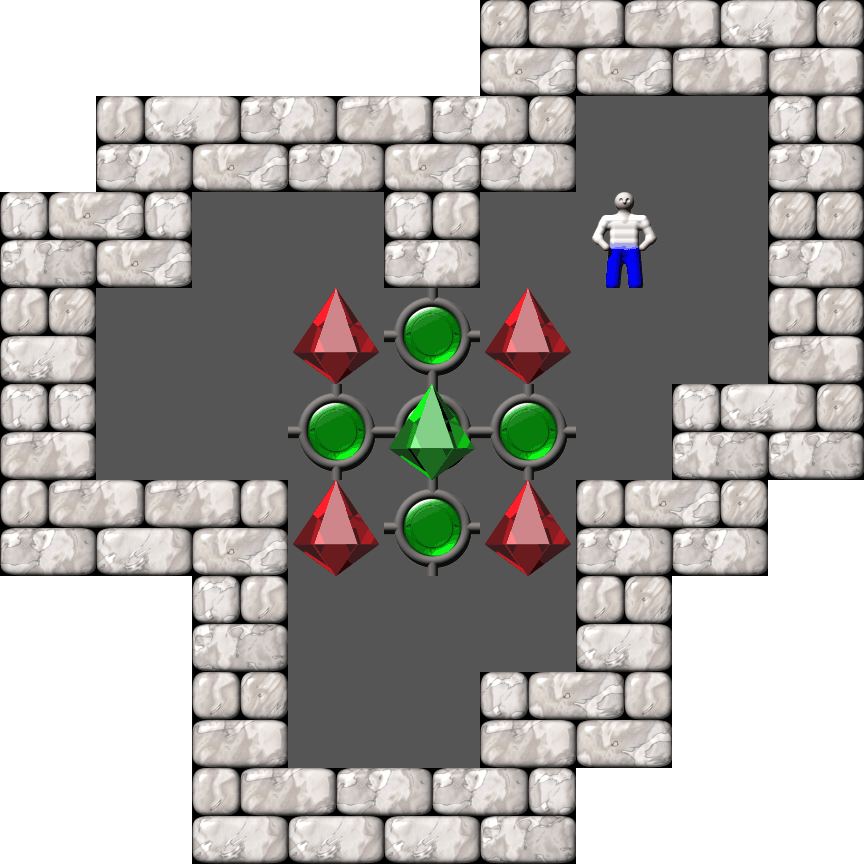 Sokoban The Warehouse I - Vertical Mobility level 42